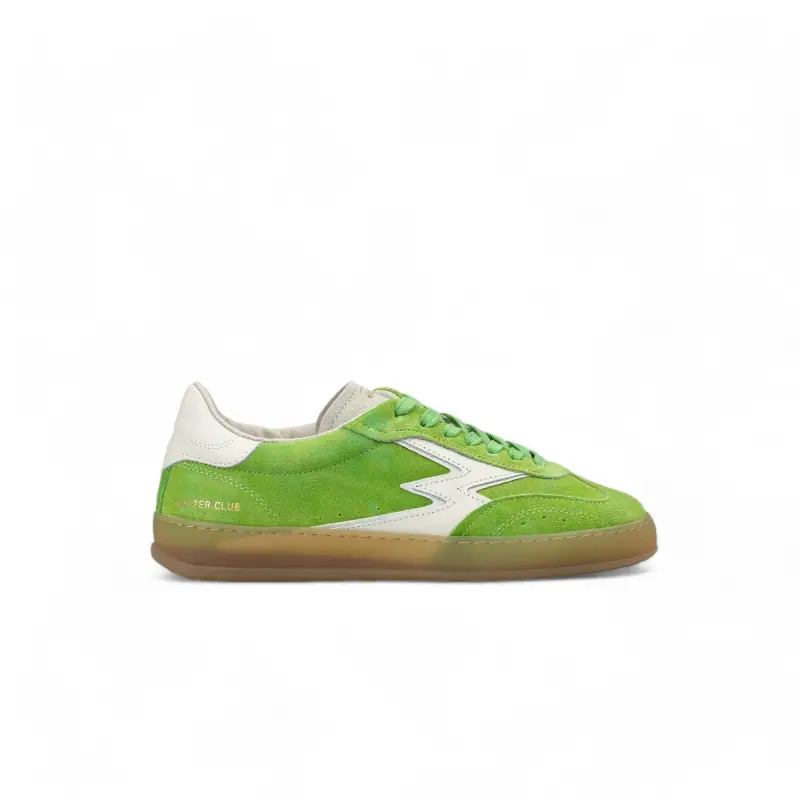 SNEAKER CLUB VERDE MELA EFFETTO STONEWASH
