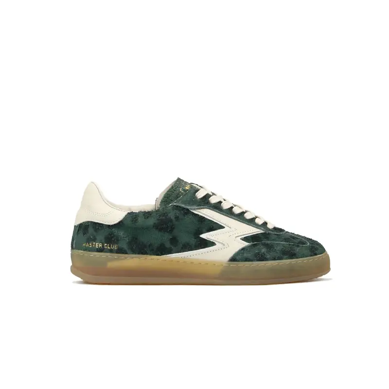SNEAKER CLUB VERDE STAMPA LEOPARDO