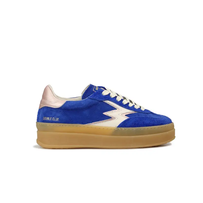 Sneaker Double Club Royal Blu