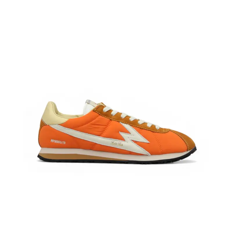 Sneaker Flash Nylon Arancione e Beige