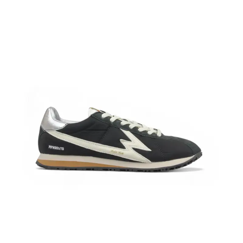 Sneaker Flash Nylon Nero e Silver