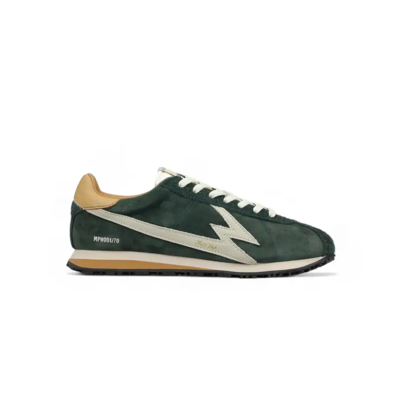 Sneaker Flash Suede Verde Foresta