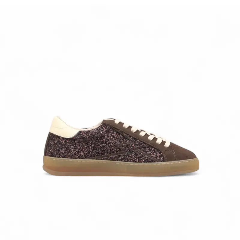 SNEAKER ICONIC GLITTER MOKA