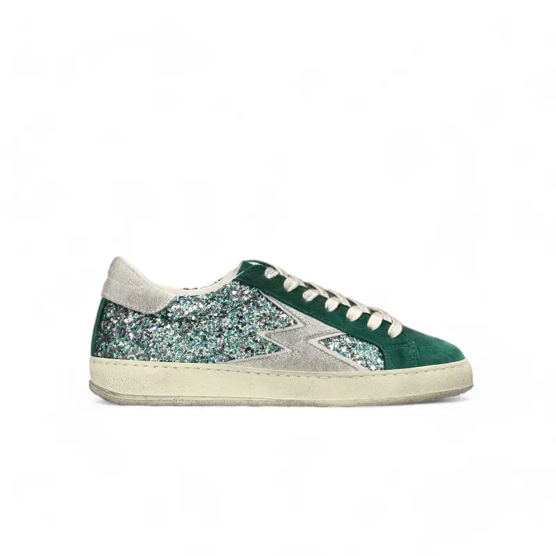 Sneaker Iconic Glitter Verde