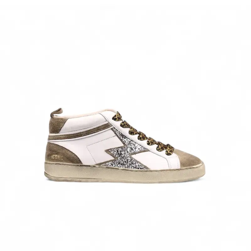 SNEAKER ICONIC MID LOGO GLITTER