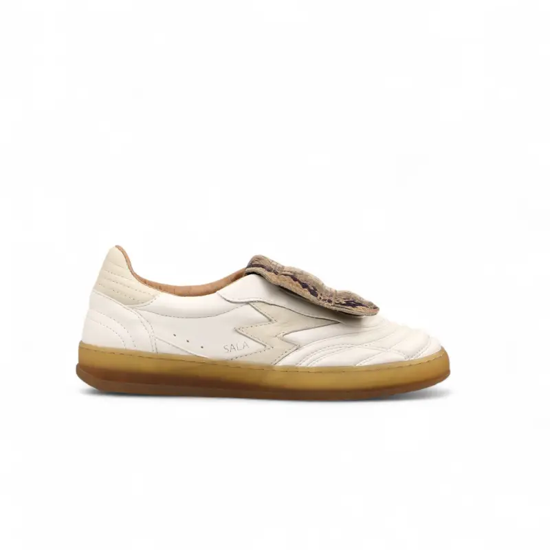 Sneaker Sala Off White E Stampa Pitone