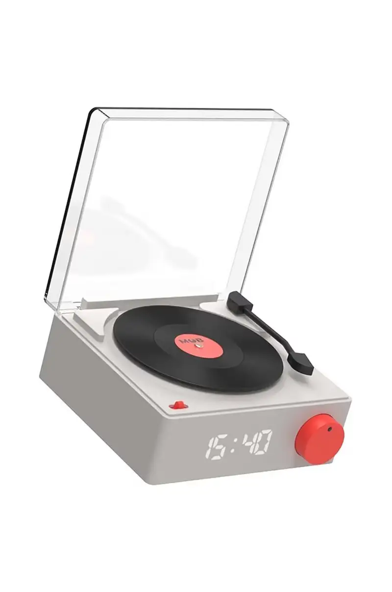 altoparlante della sveglia Gramofon Bianco