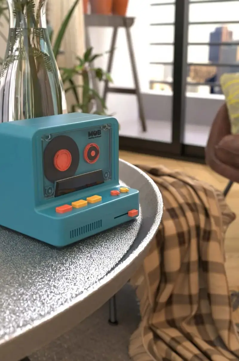 autoparlante wireless Retro Turchese miniatura 4