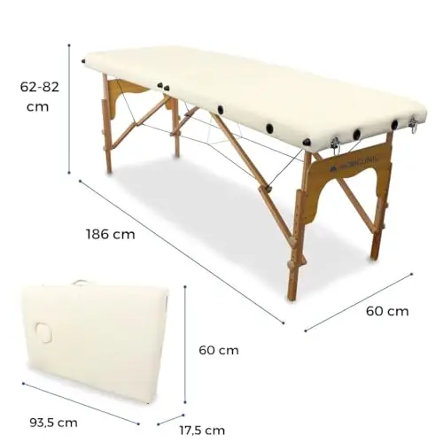 Mobiclinic®, Lettino per Fsioterapia, Massaggi, Estetica, CM-01 Basic, Marchio Europeo, Portatile, Pieghevole miniatura 3