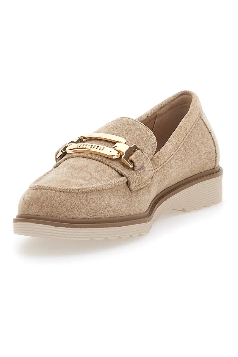 Mocassino Beige con Morsetto Le Havre Paris 526821 miniatura 3