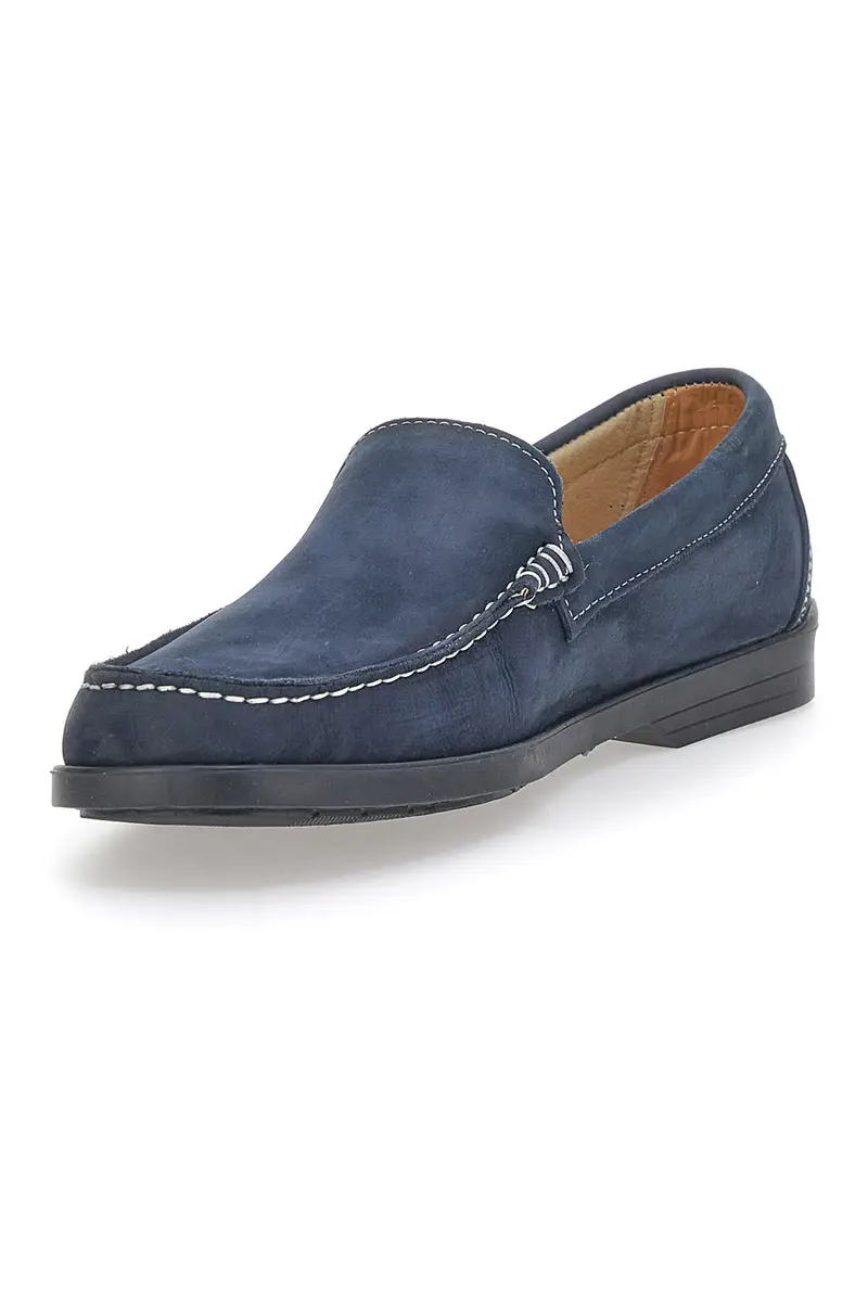 Mocassino Blu Made In Italy da Uomo Sevenoaks 197 miniatura 3