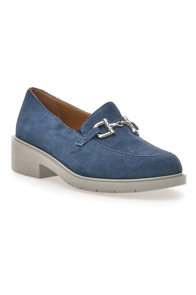 Mocassino Blu Mio Tempo 21216 miniatura 2