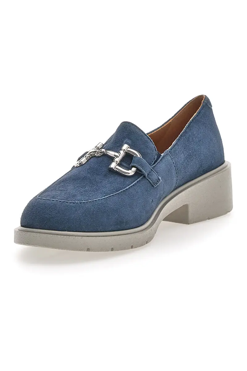 Mocassino Blu Mio Tempo 21216 miniatura 3