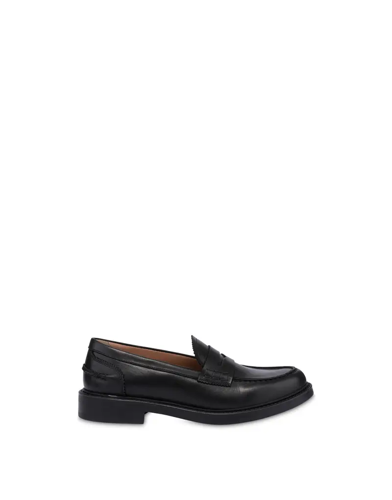 Mocassino Cambridge in Vitello NERO, 41, Pollini