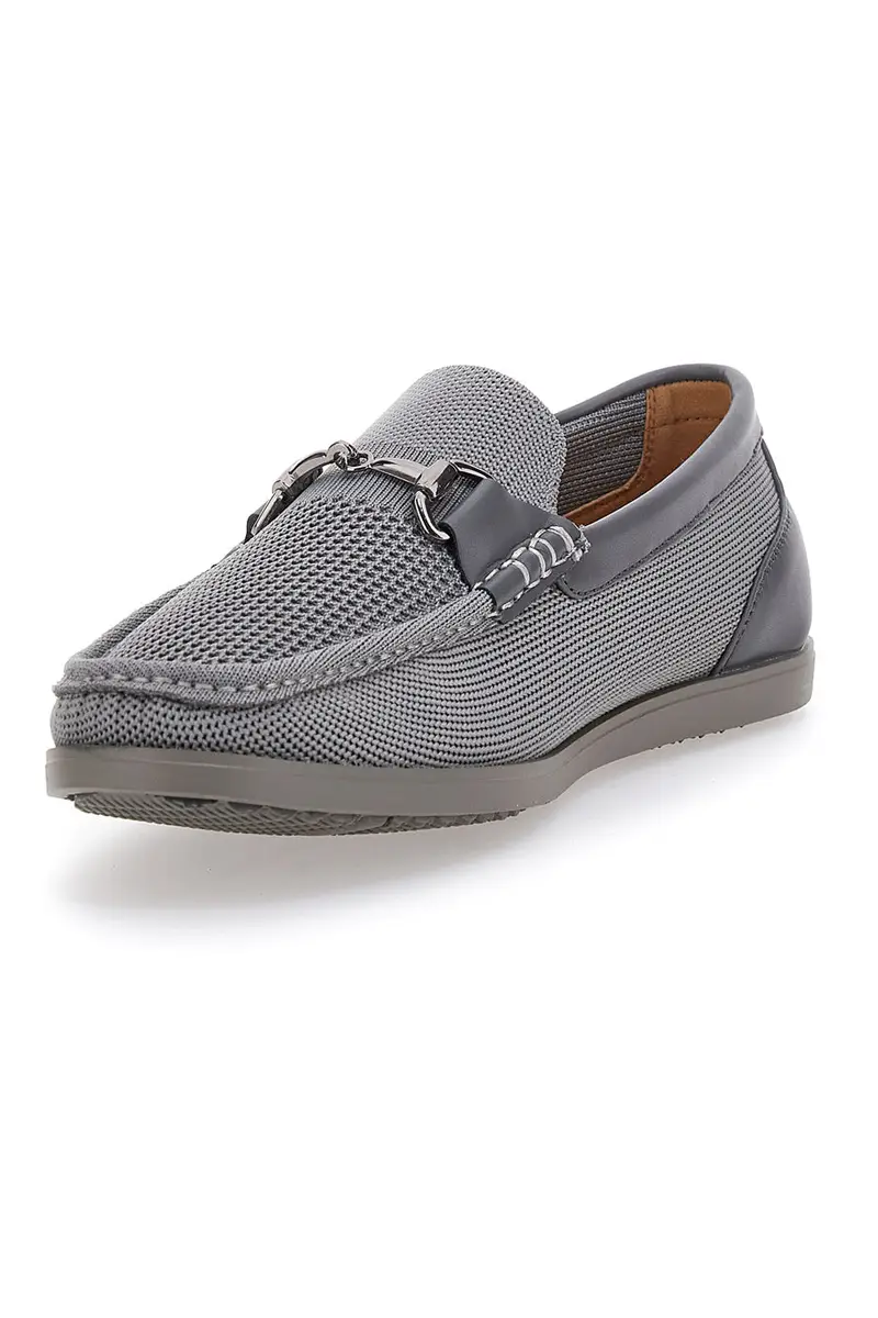 Mocassino Grigio con Morsetto GMV 155 miniatura 3