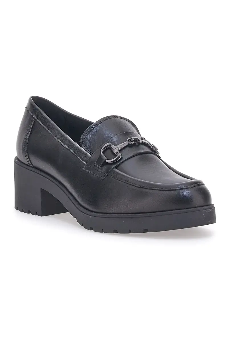 Mocassino in Vera Pelle Nera Pittarello Glam 85105 miniatura 2