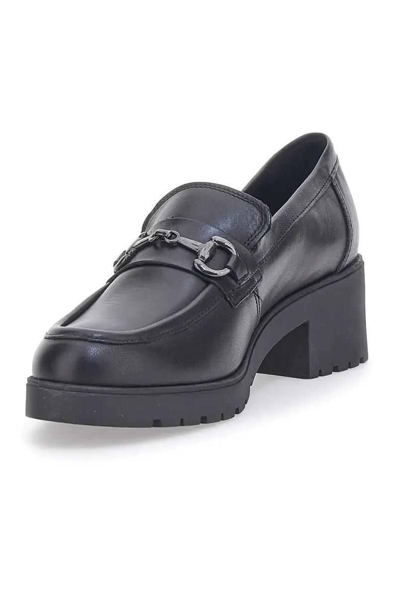 Mocassino in Vera Pelle Nera Pittarello Glam 85105 miniatura 3