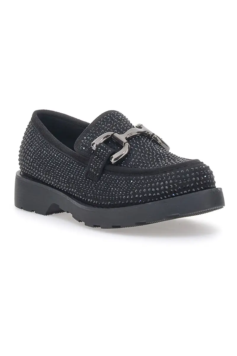 Mocassino Pittarello Glam 1101 Nero con Strass miniatura 2