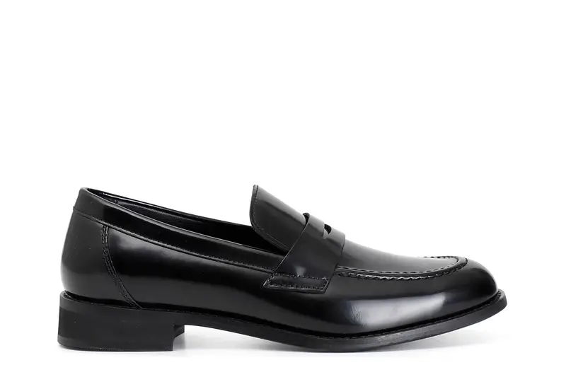 mocassino uomo in pelle abrasivata nero 43