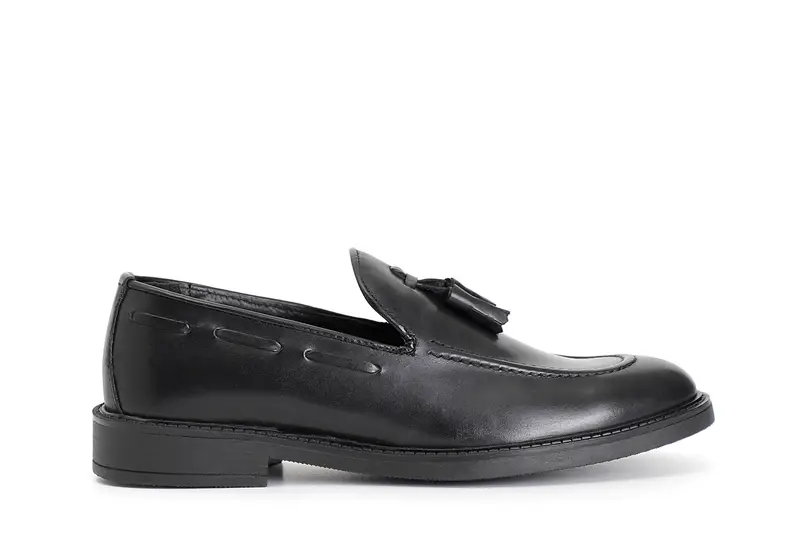 mocassino uomo in pelle nero 41