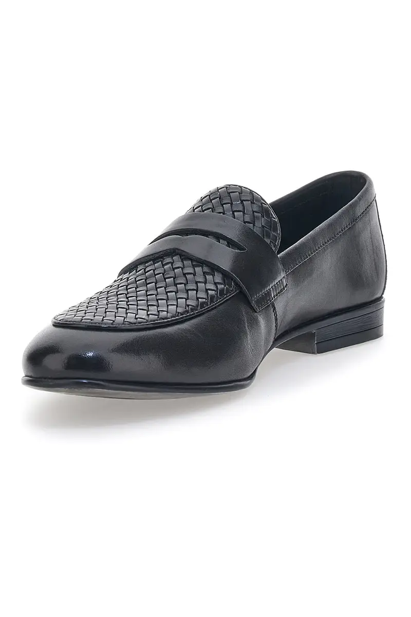 Mocassino Vera Pelle Neri Pittarello Class 1508 miniatura 3