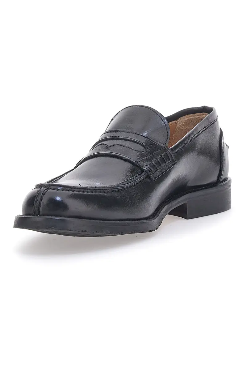 Mocassino Vera Pelle Nero Pittarello 3251 miniatura 3
