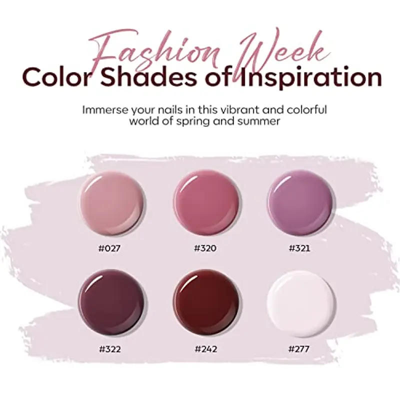 Modelones Polygel Acrigel per Unghie, 6 Colori Poly gel per Unghie UV LED Gel a Lunga Durata, Kit Ricostruzione Unghie Gel Completo per Nail Art Estensione Set miniatura 2