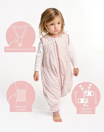 molis&co. Sacco Nanna con piedini - Sacco nanna primaverile e autunno - Sacco nanna 1 tog - Leggermente Imbotito - 100% miniatura 3