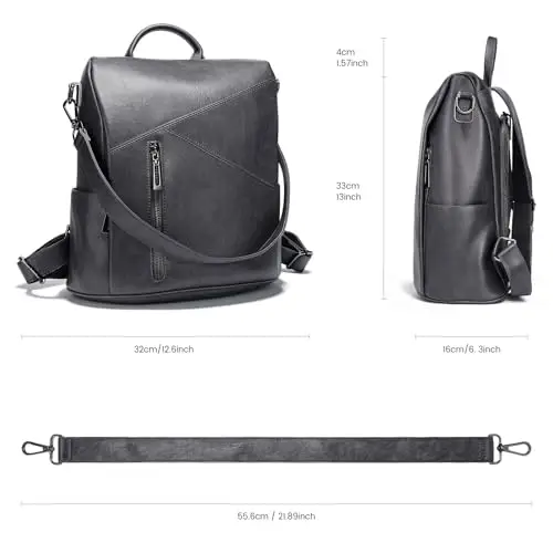 Molshine Zaino da viaggio Donna Grigio 2706896 miniatura 3