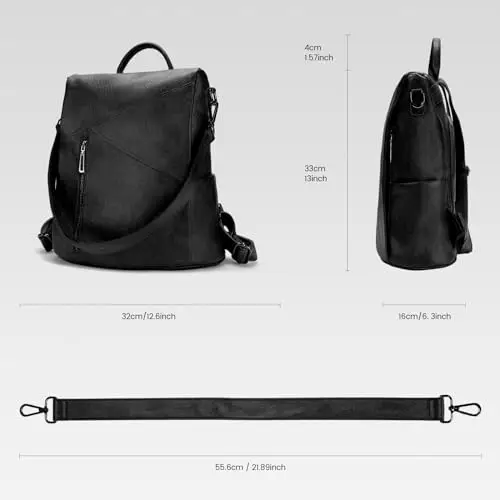 Molshine Zaino da viaggio Donna Nero 2706894 miniatura 3