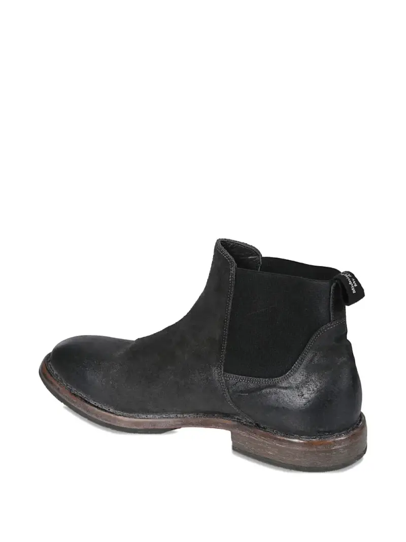 Moma Stivaletti neri in pelle per uomo miniatura 3