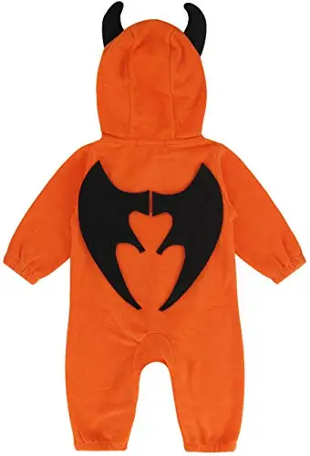 MOMBEBE COSLAND Halloween Costume Pagliaccetto Zucca Bimbo Tuta miniatura 2