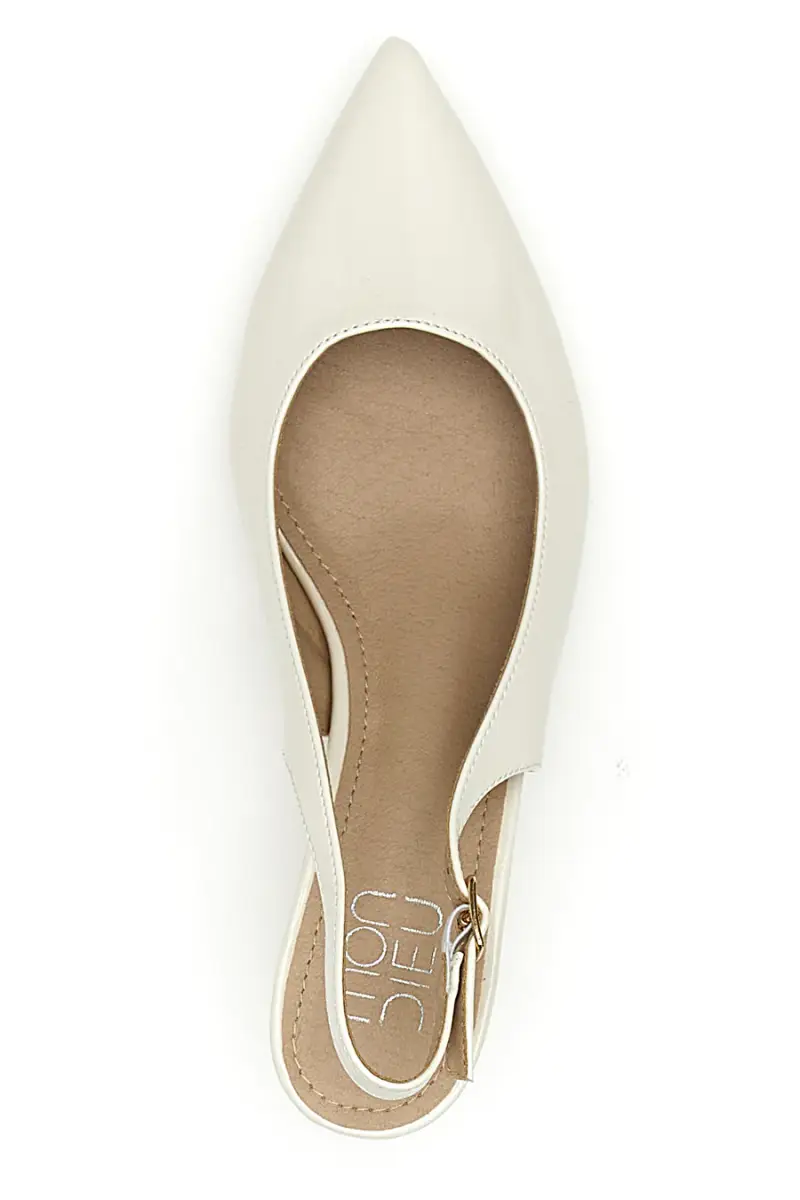 Décolleté Beige chiaro vernice slingback tacco medio Mon dieu FDS246C [BEIGE miniatura 4