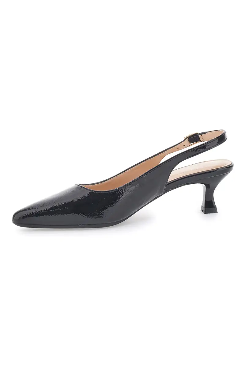 Dècolletè slingback in vernice nera MON DIEU FDS246C [NERO] miniatura 4