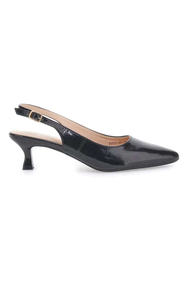 Dècolletè slingback in vernice nera MON DIEU FDS246C [NERO]
