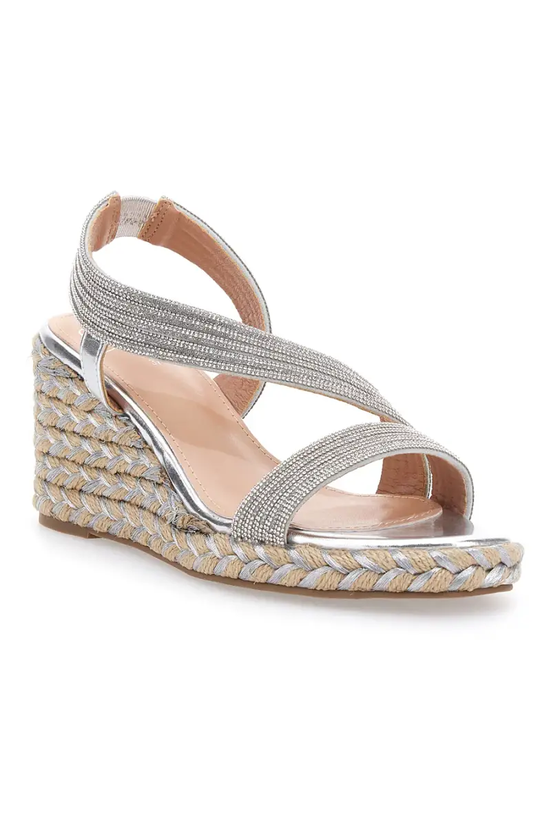 Sandali Argento con Zeppa con Glitter MON DIEU 602 [ARGENTO] miniatura 2