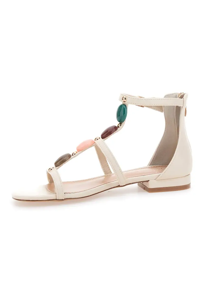 Sandali Beige con Pietre Colorate MON DIEU 695 [BEIGE] miniatura 4