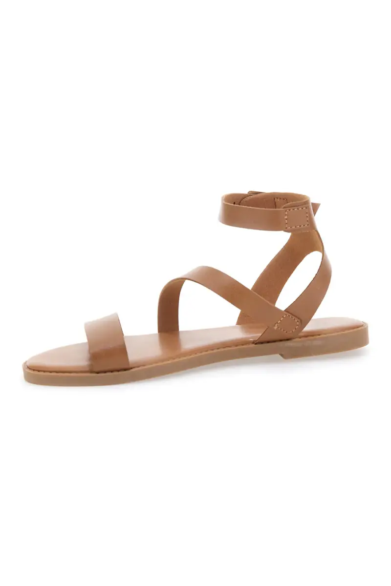 Sandali cuoio con cinturino alla caviglia MON DIEU PREA440 [TAN] miniatura 4