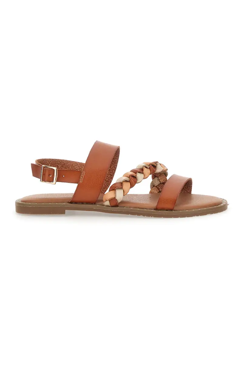 Sandali Flat Mon Dieu 601710 Cognac [MARRONE]
