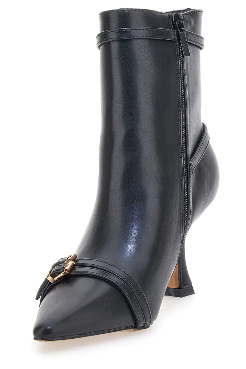 Stivaletti neri con tacco basso e cinturini decorativi MON DIEU B8830Q2 [NERO miniatura 3