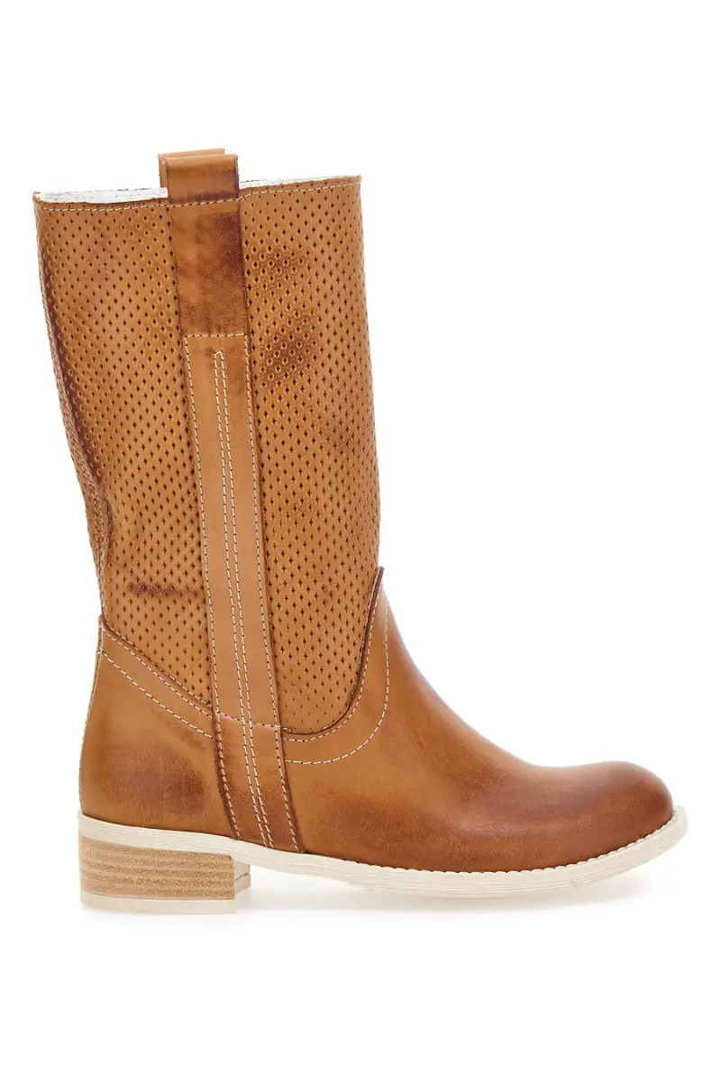 Stivali Bikers Mon Dieu 415 Vera Pelle [CUOIO]