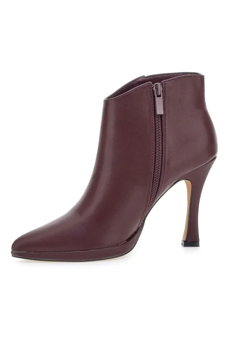 Tronchetti bordeaux con tacco a rocchetto Mon dieu 1929Q20 [MARRONE] miniatura 4