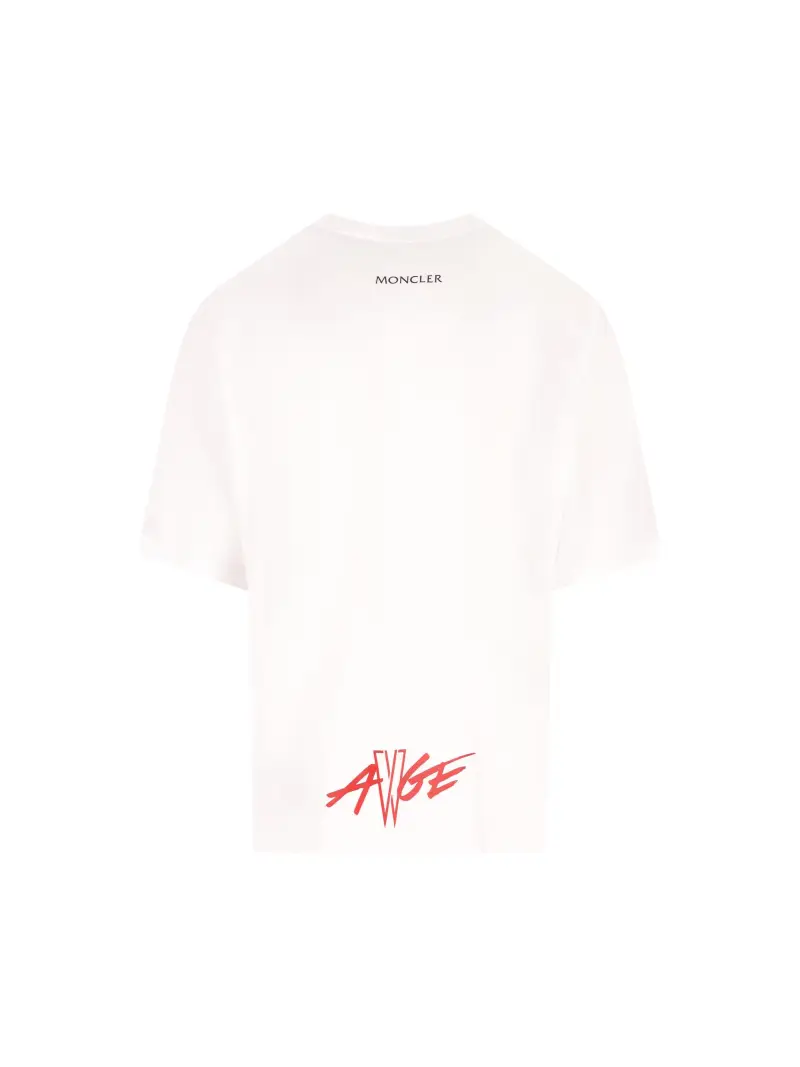 T-Shirt In Cotone ROSSO miniatura 2