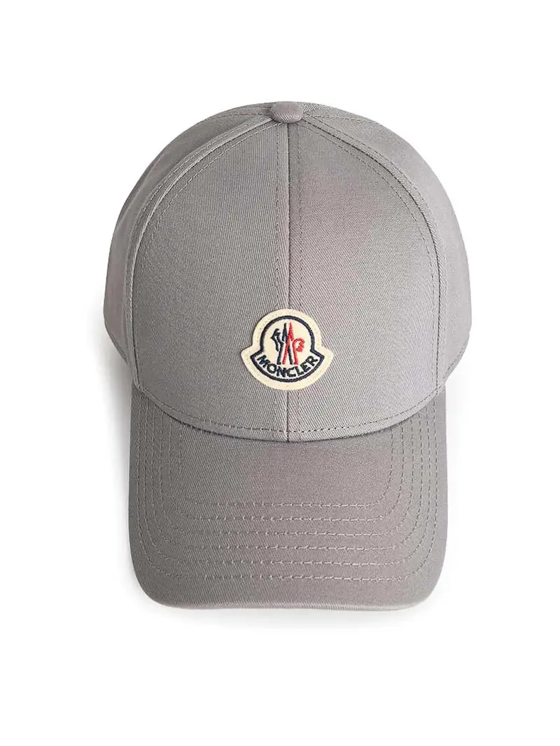 Cappellino da baseball di cotone grigio