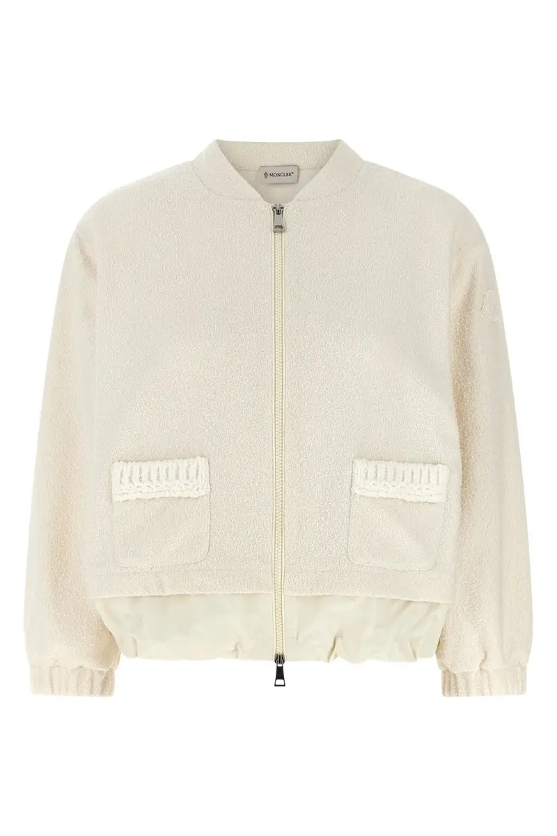 Cardigan Bouclé Bianco