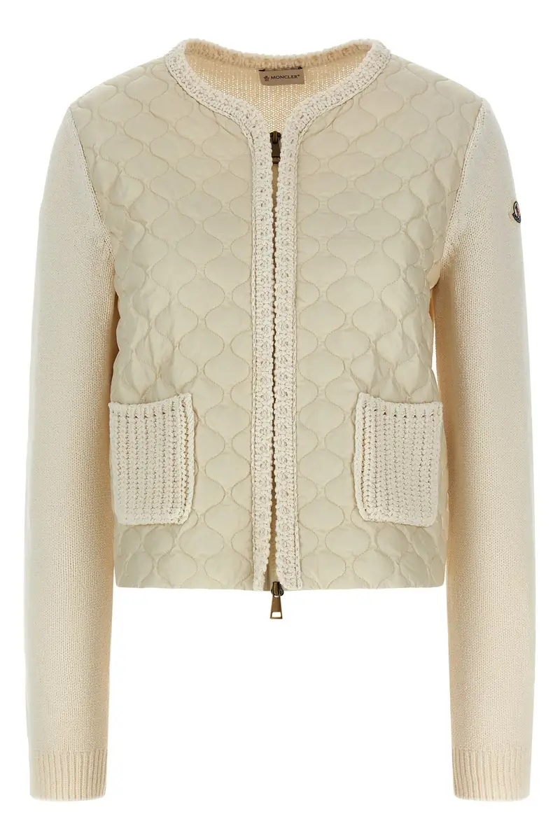 Cardigan Imbottito Beige