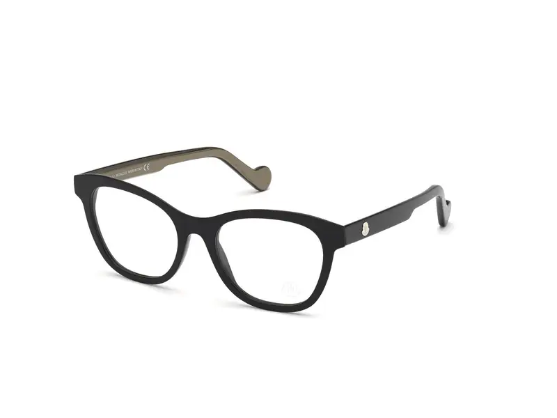 Moncler Donna ML5097 005 Montature da vista outlet Acetato Nero  Cat Eye Normale