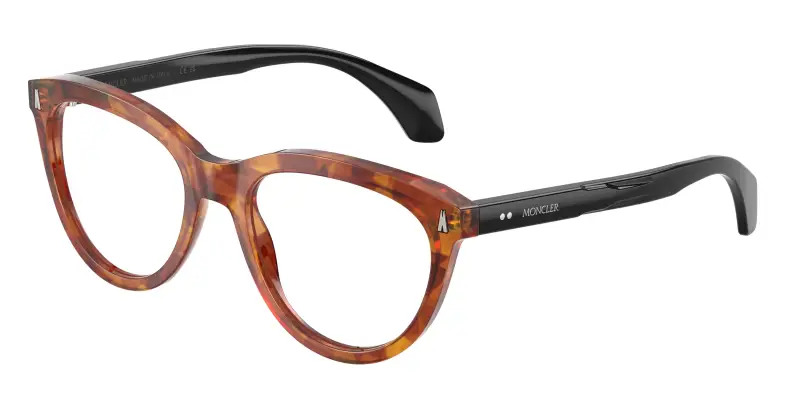 Donna Moncler ME2026 3004 Montature da vista Acetato Tartaruga Trasparente Rotonda Normale