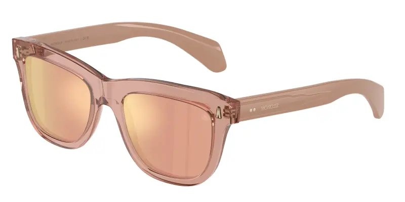 Donna Moncler ME6023 BRONZZ 30087J Occhiali da sole Acetato Rosa Rosa Pillow Normale Specchiato