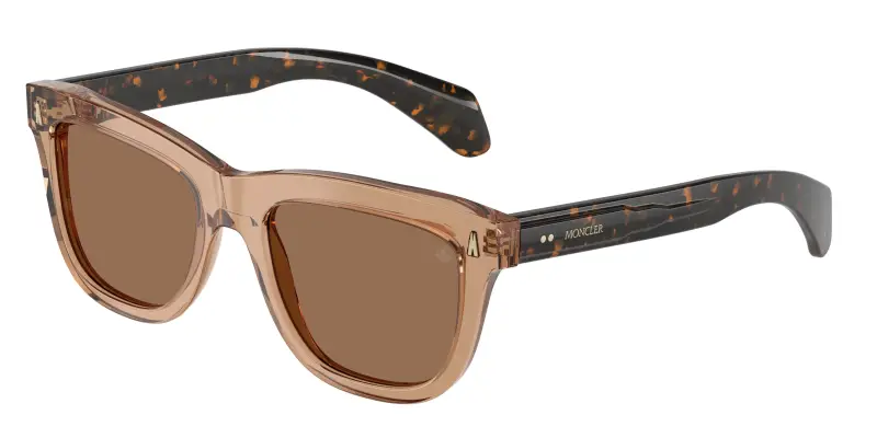 Donna Moncler ME6023 BRONZZ 303773 Occhiali da sole Acetato Marrone Marrone Pillow Normale